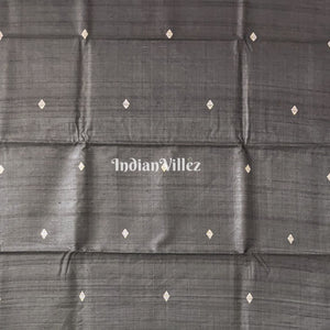 Black Ganjam Bomkai Inspired Gopalpur Tussar Silk Saree