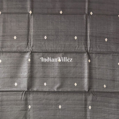 Black Ganjam Bomkai Inspired Gopalpur Tussar Silk Saree