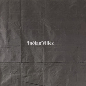 Black Tribal Themed Hand-Painted Pattachitra Saree