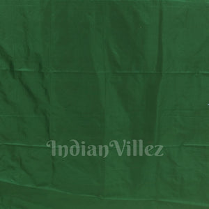 Green Tribal Themed Hand-Painted Pattachitra Saree