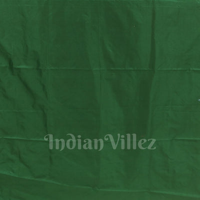 Green Tribal Themed Hand-Painted Pattachitra Saree