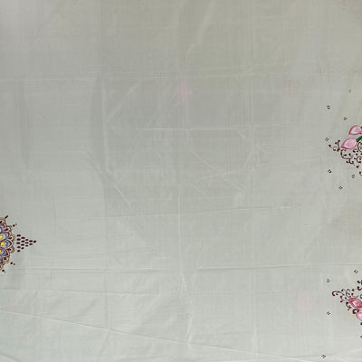 Laxmi Puja Theme Hand-painted Pattachitra Silk Saree