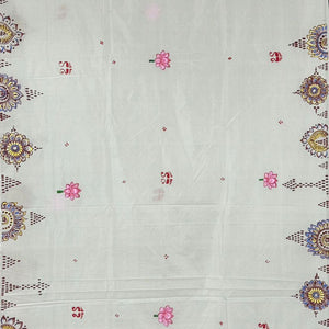 Laxmi Puja Theme Hand-painted Pattachitra Silk Saree