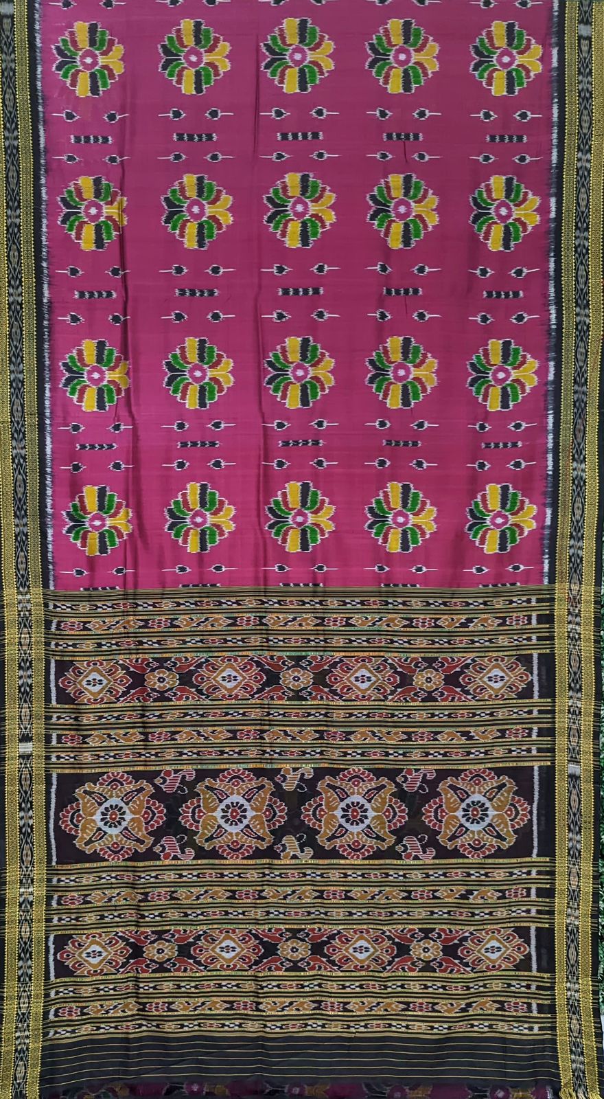 Rani Baghambari Khandua Silk Saree