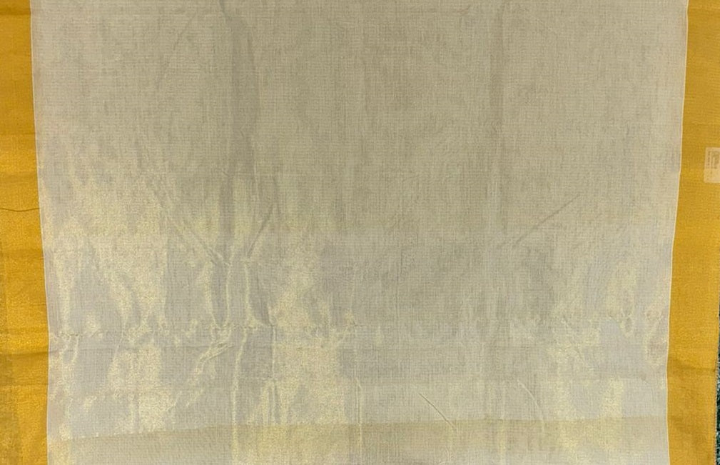 Golden Rose Sringara Theme Hand-Painted Pattachitra Saree