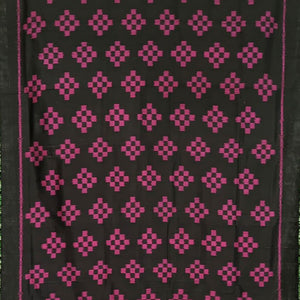 Black Pasapali Contemporary Odisha Handloom Silk Saree