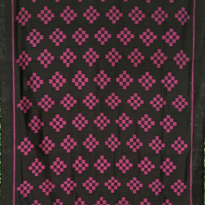 Black Pasapali Contemporary Odisha Handloom Silk Saree