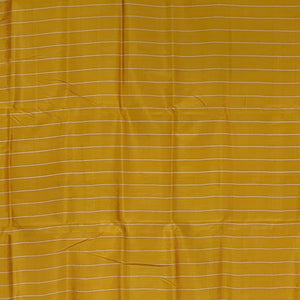 Golden Yellow Fish Motif Double Pallu Contemporary Silk Saree