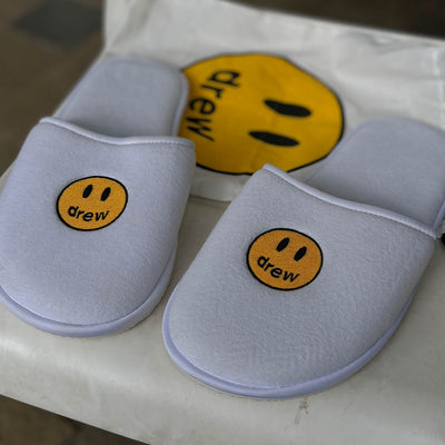 Drew Mascot House Slippers White