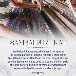 Bottle Green Base Sambalpuri Ikat Pure Cotton Saree