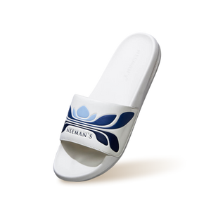 Breather Slides (Men Exclusive) : White-Blue