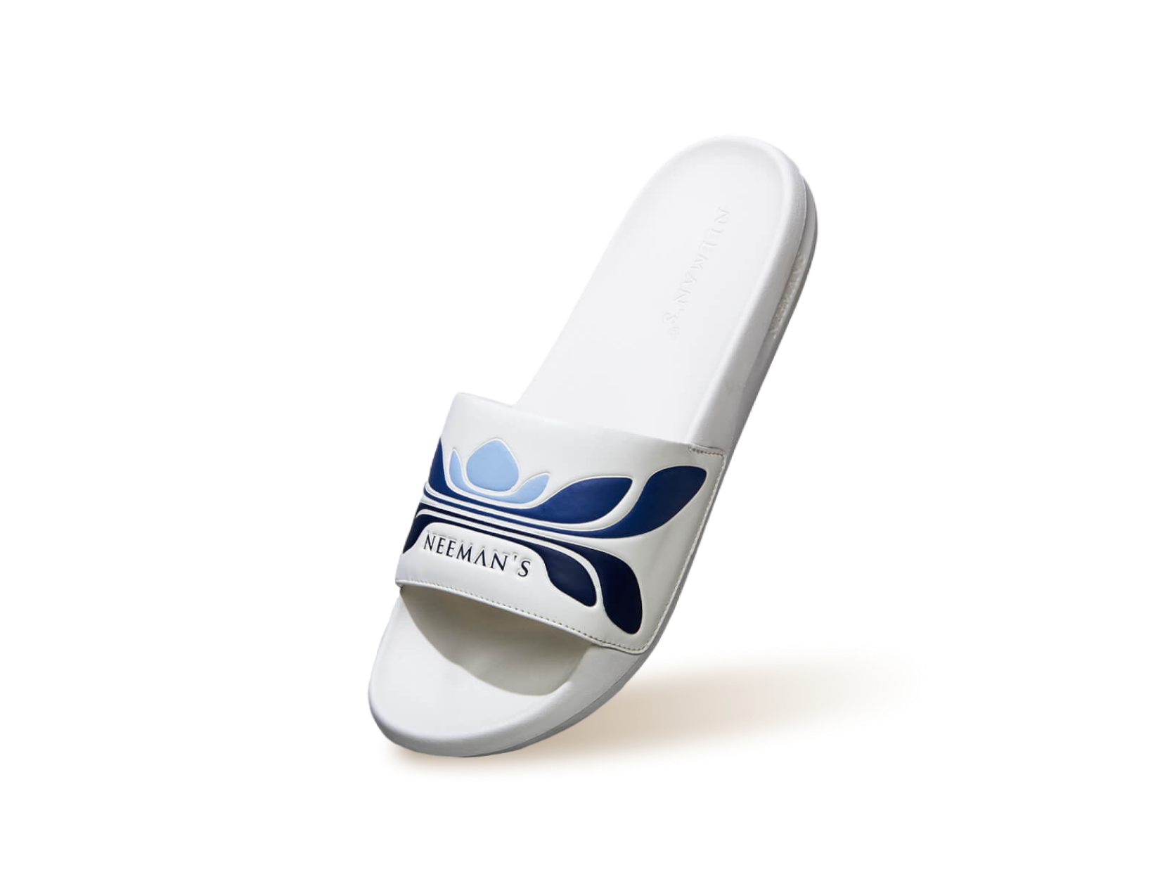 Breather Slides (Men Exclusive) : White-Blue