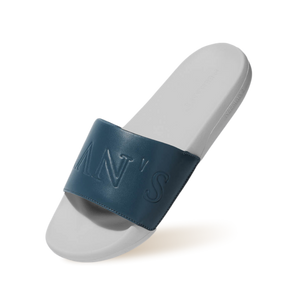 Cushy Slides : White-Blue