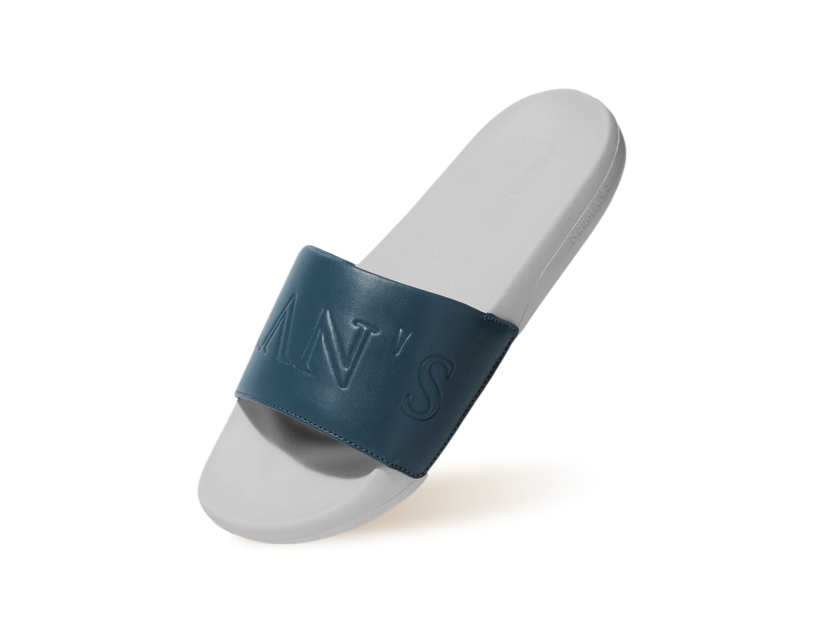 Cushy Slides : White-Blue
