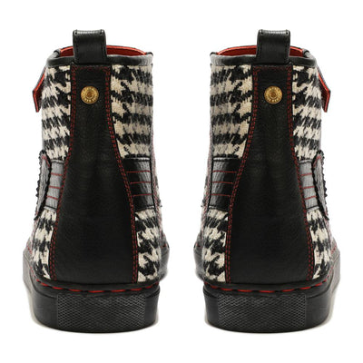 White Classic Houndstooth High_Tops Men (discontinued)