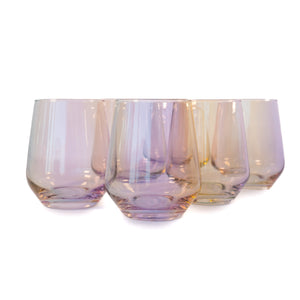 Estelle Colored Wine Stemless - Set of 6 {Iridescent}