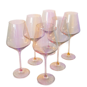 Estelle Colored Wine Stemware - Set of 6 {Iridescent}
