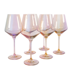 Estelle Colored Wine Stemware - Set of 6 {Iridescent}