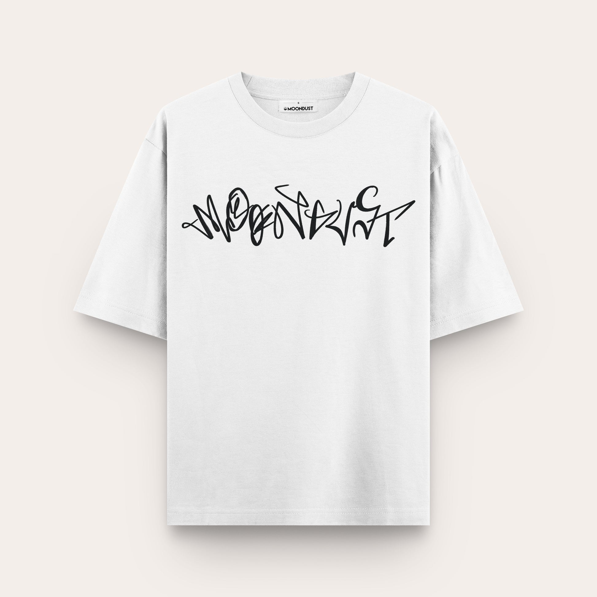 Puzzled Utopia White Oversize T-shirt