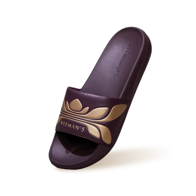 Breather Slides (Women Exclusive) : Wine-Gold