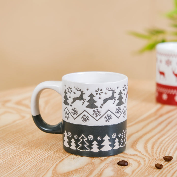 Set Of 4 Winter Wonderland Ceramic Coffee Mug 250ml