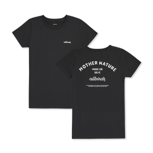 Women's Recycled Tee - Mother Nature - Natural Black