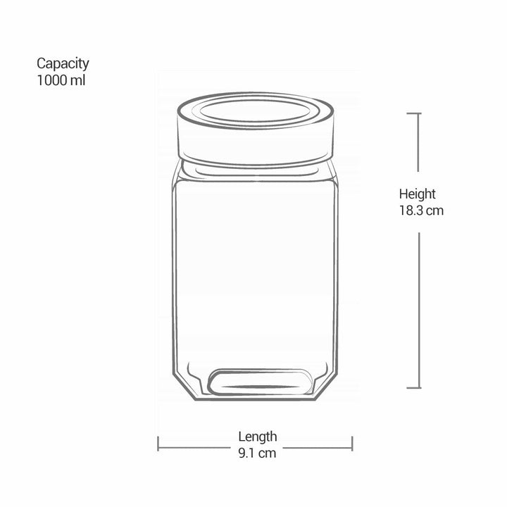 Woody Cube Jar (Treo by Milton)