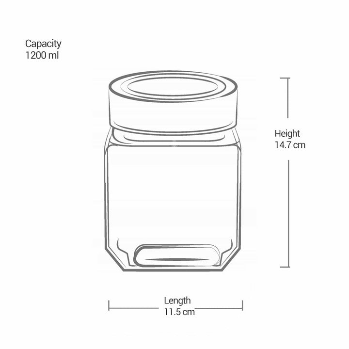 Woody Cube Jar (Treo by Milton)