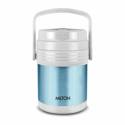 Woofer Thermosteel Tiffin With Bluetooth Speaker (Milton)