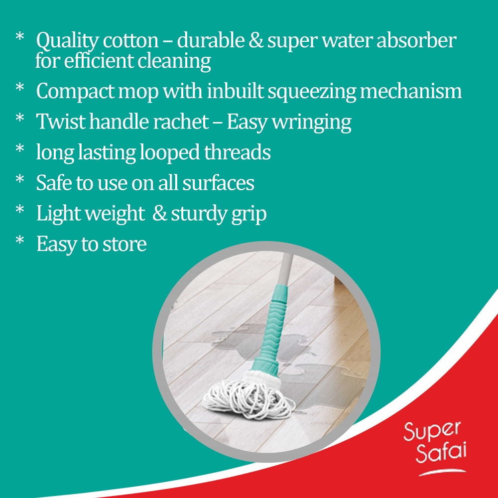 Wring Mop Looped Cotton (Spotzero by Milton)