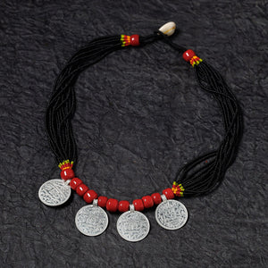 Bead & Coin Work Handmade Baiga Tribal Necklace