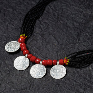 Bead & Coin Work Handmade Baiga Tribal Necklace