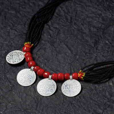 Bead & Coin Work Handmade Baiga Tribal Necklace