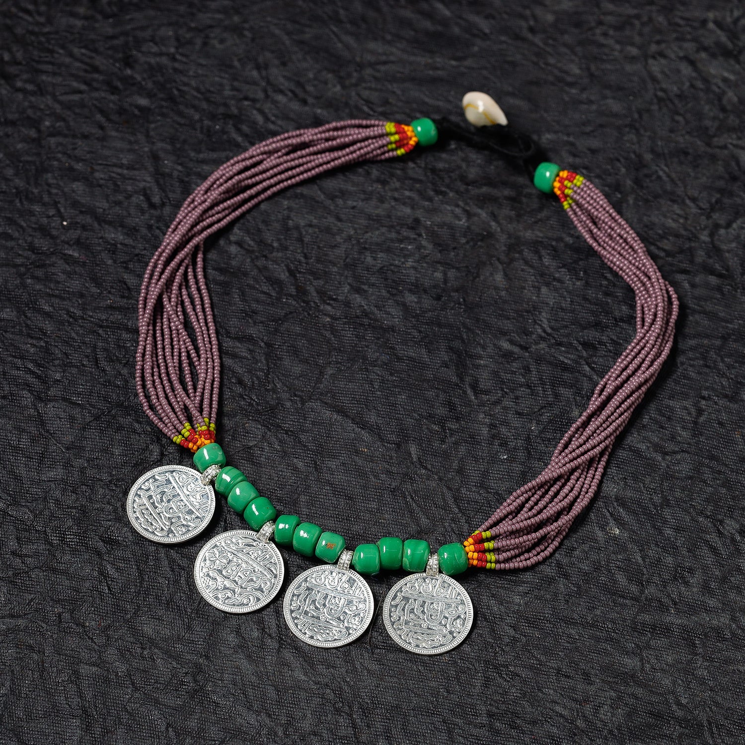 Bead & Coin Work Handmade Baiga Tribal Necklace