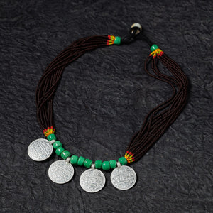 Bead & Coin Work Handmade Baiga Tribal Necklace