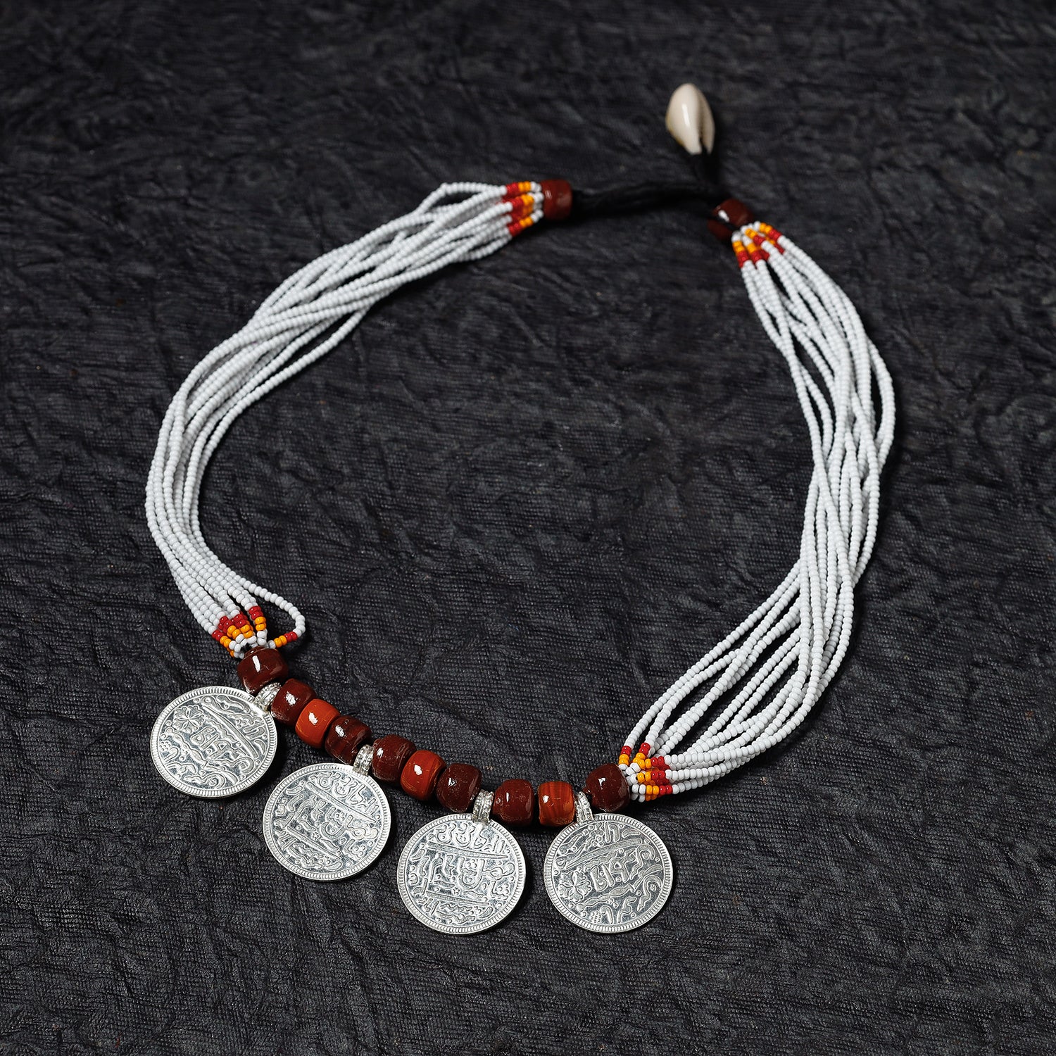 Bead & Coin Work Handmade Baiga Tribal Necklace
