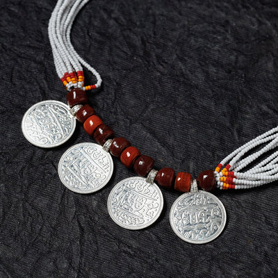 Bead & Coin Work Handmade Baiga Tribal Necklace