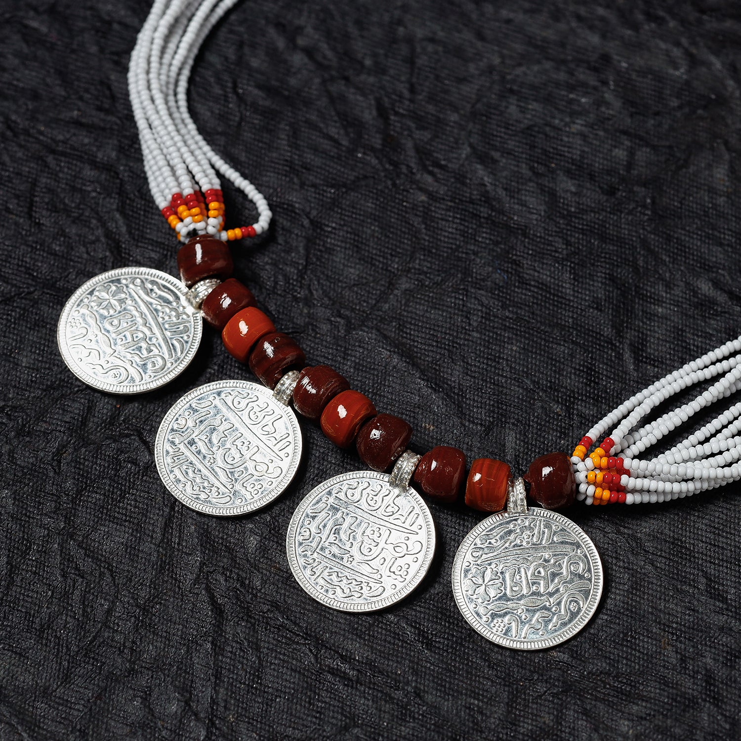 Bead & Coin Work Handmade Baiga Tribal Necklace