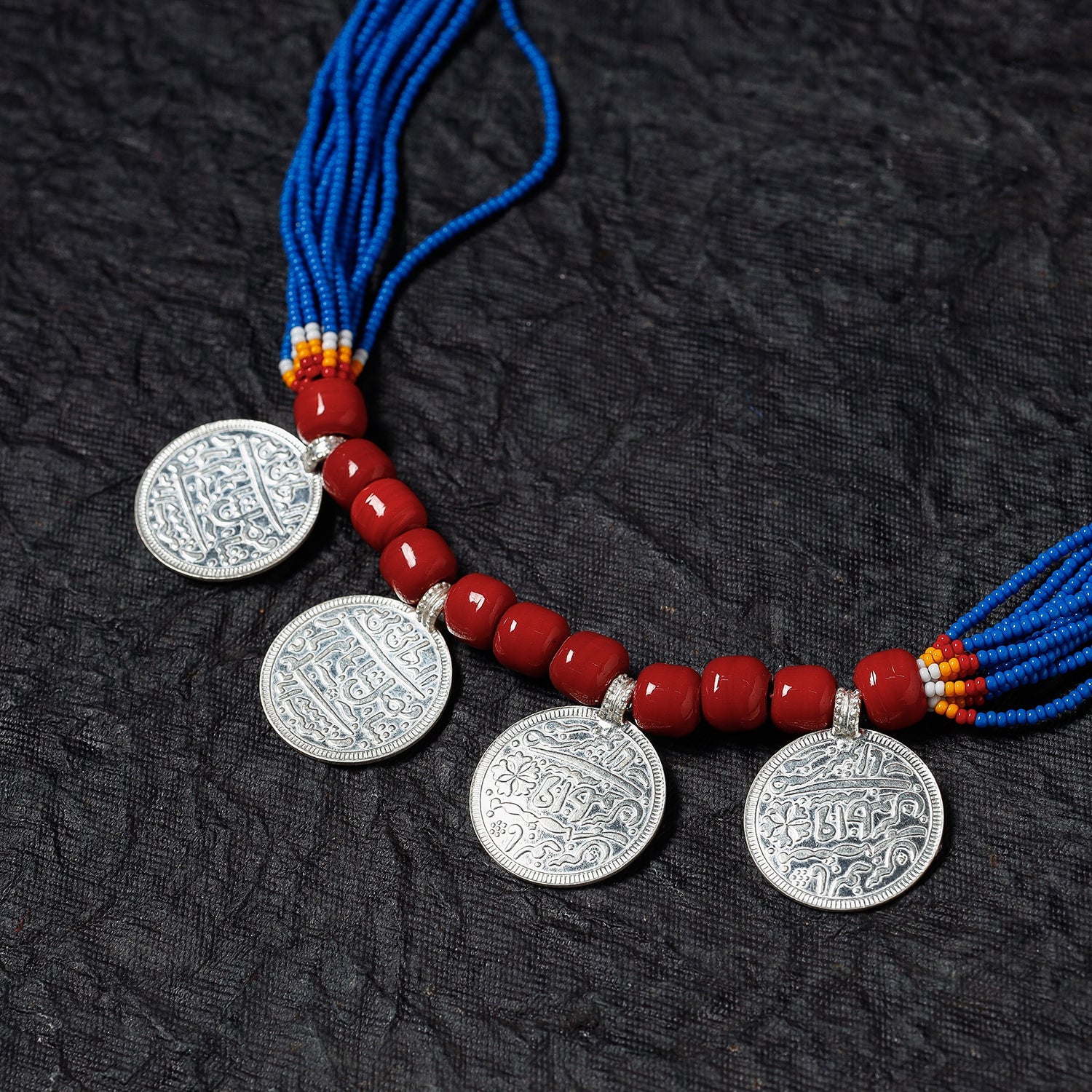 Bead & Coin Work Handmade Baiga Tribal Necklace