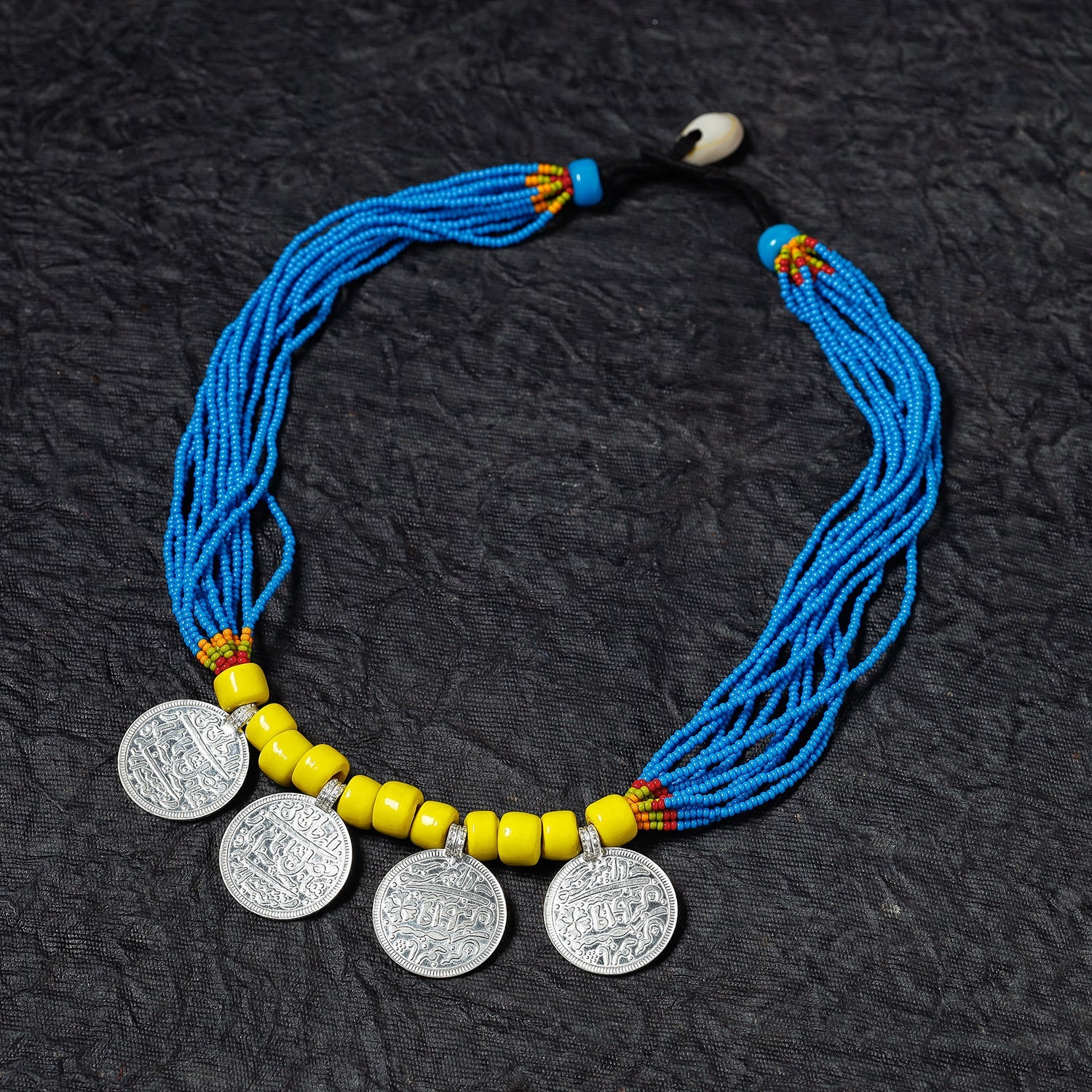 Bead & Coin Work Handmade Baiga Tribal Necklace