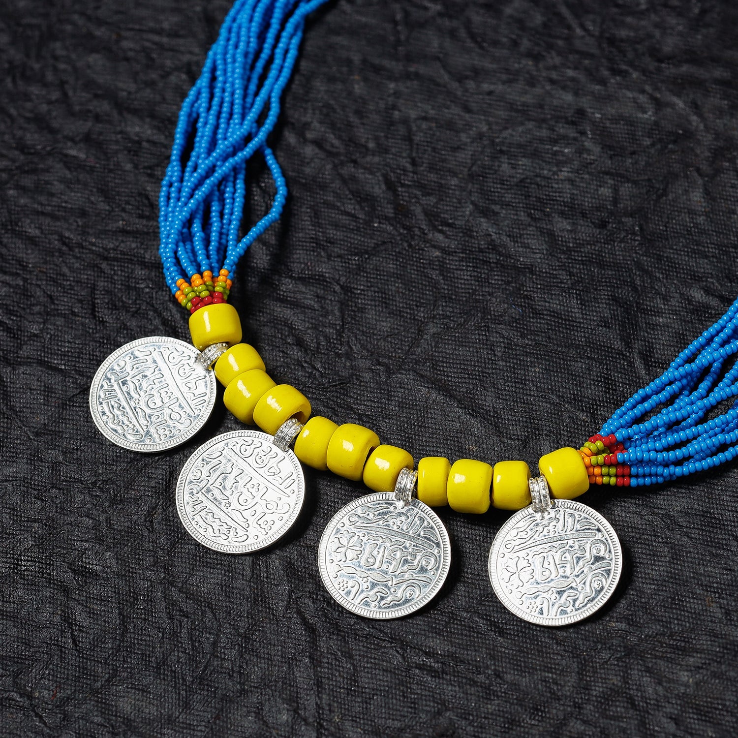 Bead & Coin Work Handmade Baiga Tribal Necklace