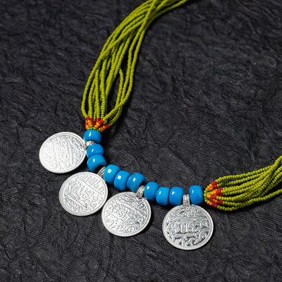 Bead & Coin Work Handmade Baiga Tribal Necklace