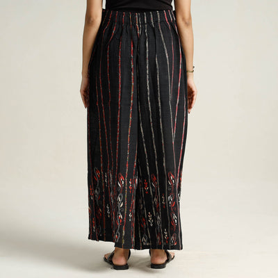 Black - Bengal Khesh Weaving Cotton Kantha Embroidery Palazzo 23