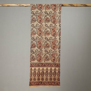Beige - Pedana Kalamkari Block Printed Cotton Stole