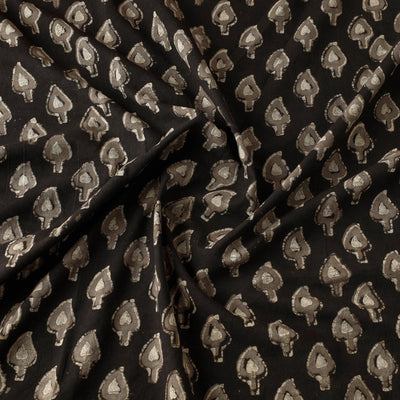Brown - Pipad Block Printed Cotton Fabric