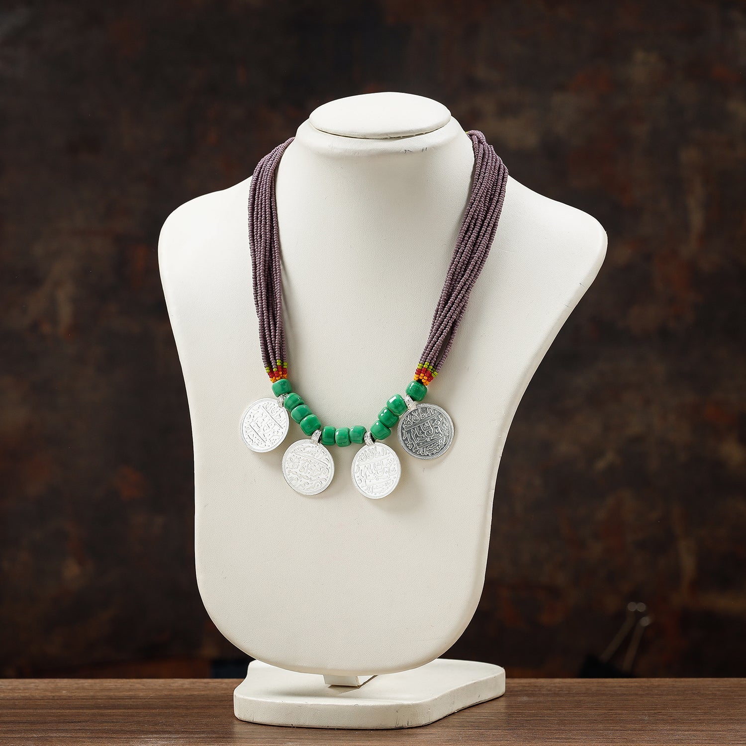 Bead & Coin Work Handmade Baiga Tribal Necklace