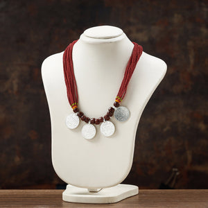 Bead & Coin Work Handmade Baiga Tribal Necklace