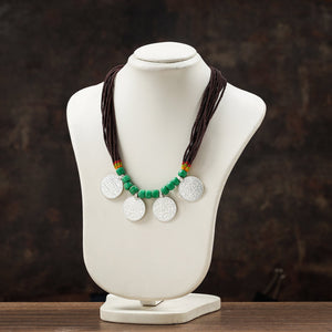 Bead & Coin Work Handmade Baiga Tribal Necklace