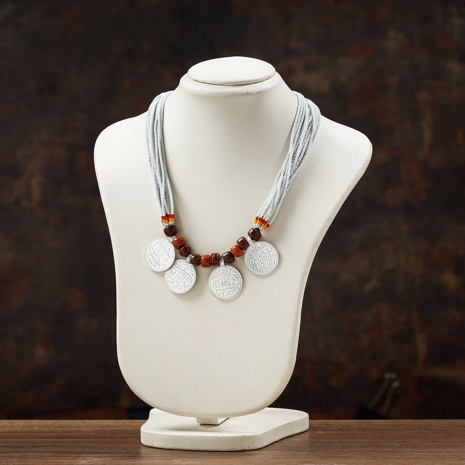 Bead & Coin Work Handmade Baiga Tribal Necklace