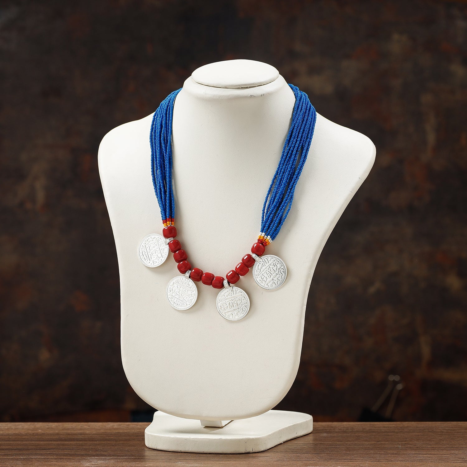 Bead & Coin Work Handmade Baiga Tribal Necklace